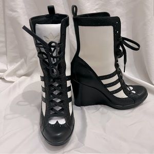 Jeremy Scott Adidas Heels Wedge Boots